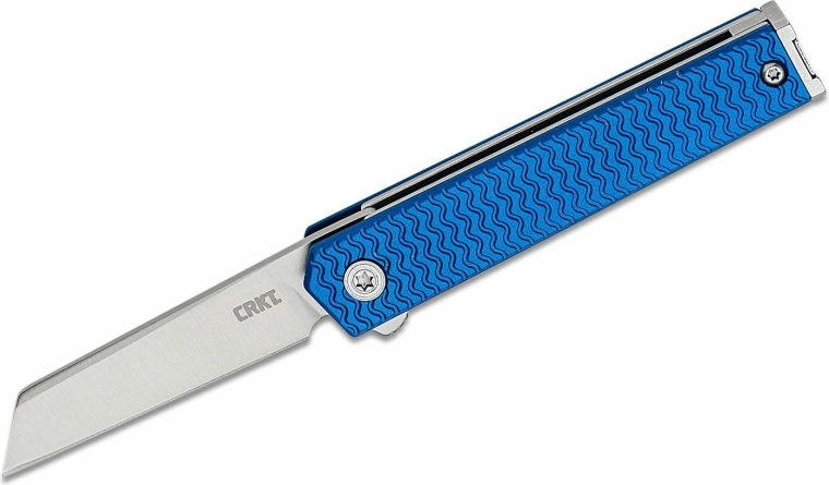 CRKT CEO microflipper sheepsfoot zavírací kapesní nůž modrý