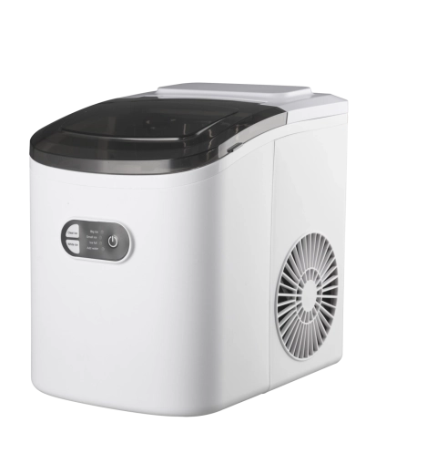 Výrobník ledu – bílý kompaktní stolní přístroj