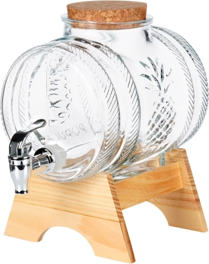 Pohodlné nalévání díky kohoutku a stojanu