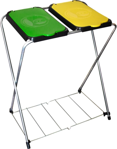 Stojan na tříděný odpad ECO-GLOBE 2 s mřížkou 66 × 42 × 81 cm