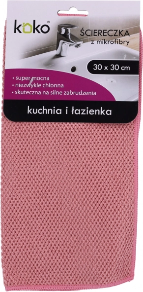 Mikrovláknová utěrka do kuchyně a koupelny KOKO 30×30 cm