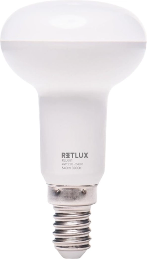 LED reflektorová žárovka RETLUX R50 E14 4 W teplá bílá