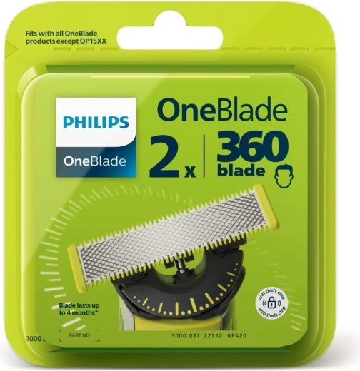 Vyměnitelné břity OneBlade 360 QP420/50, 2 ks