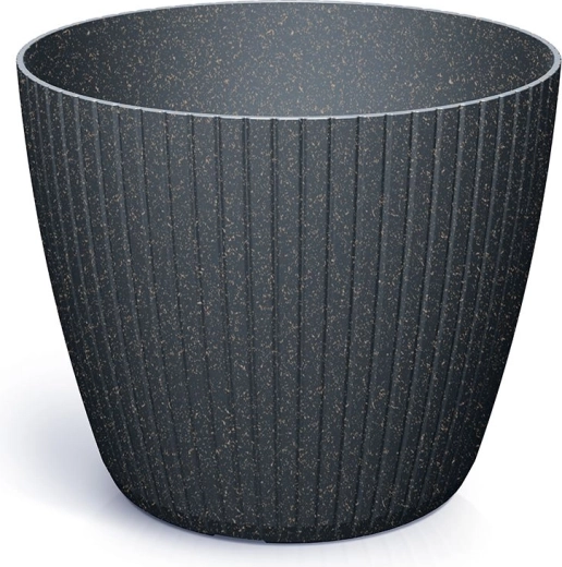 Květináč Lamia Eco Wood 34 cm bílá