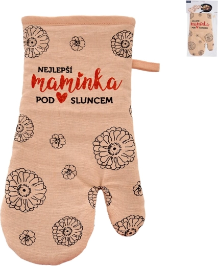 Kuchyňská bavlněná chňapka s magnetem nejlepší maminka