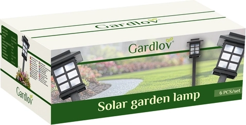 Solární zahradní LED lampy Gardlov – sada 6 ks