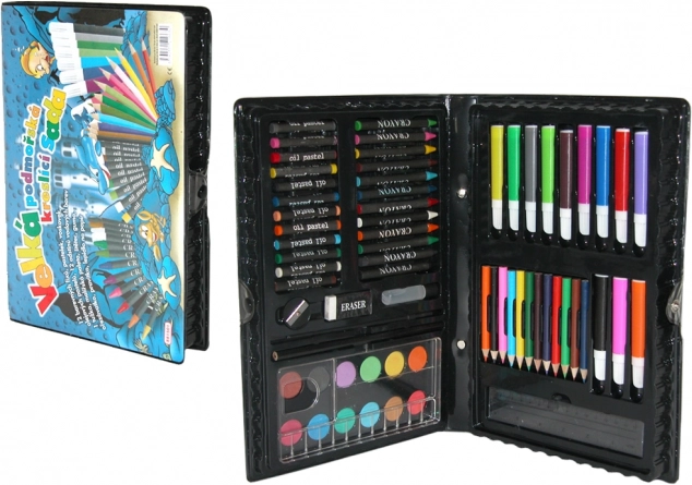 Výtvarný kufřík 67 ks – mořský motiv