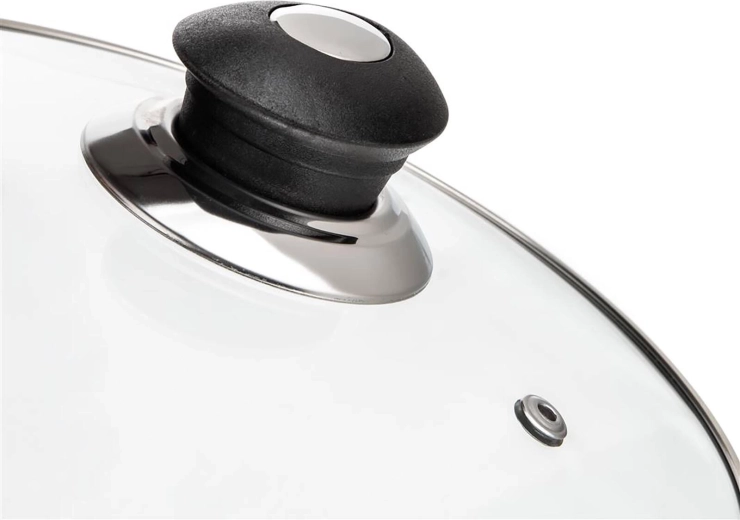 Skleněná poklice s ventem pro kontrolu vaření