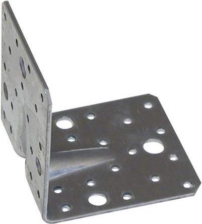 Ocelový úhelník s prolisem 90 × 130 × 130 mm pro těžké kotvení