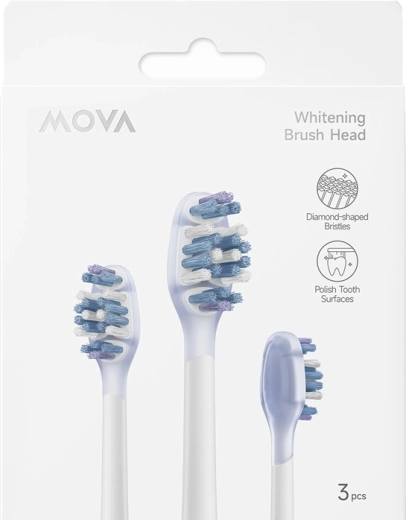 MOVA náhradní bělicí hlavice pro sonické zubní kartáčky Fresh 20 a Sensus Fresh 10 (3 ks)