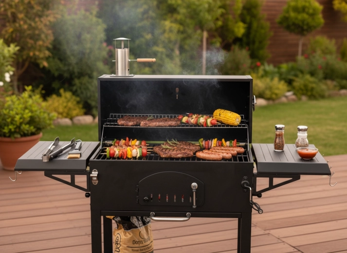 Litinový rošt pro rovnoměrné teplo a výraznou chuť