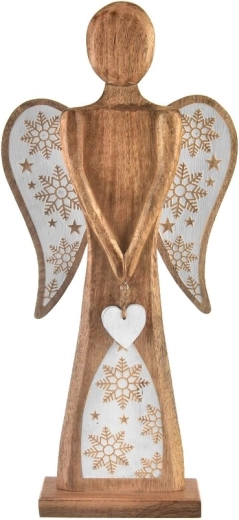 Vánoční dekorace anděl Mango White 60 cm