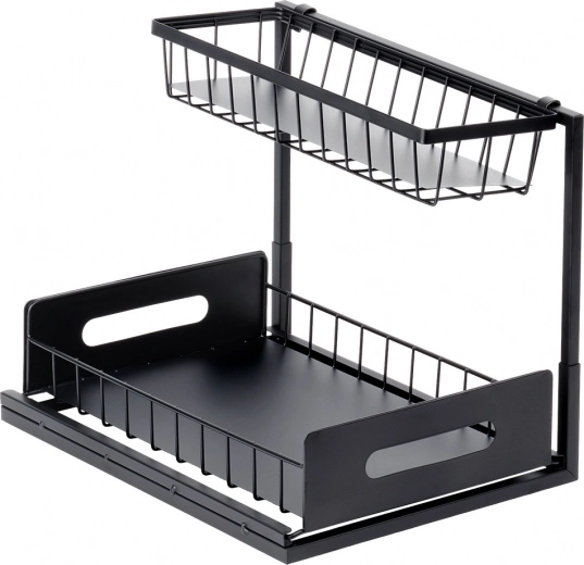 Stabilní kovová konstrukce v černé barvě