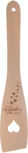 Dřevěná kuchyňská obracečka rovná 30 cm „NEJLEPŠÍ MAMINKA“