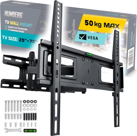 Nástěnný držák na TV 25–70" Humberg, nosnost 50 kg