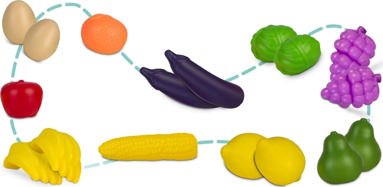 Bohatý set potravin a doplňků