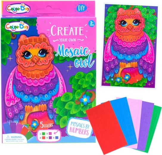 Kreativní pěnová mozaika – samolepicí výtvarný set – Mozaika