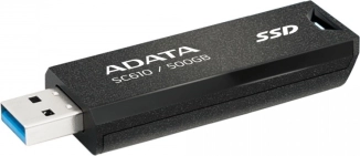 externí ssd adata sc610 500 gb usb 3.2 gen2 (type‑a) černý