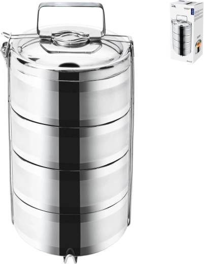 Termální nerezový jídlonosič Orion se 4 patry 4 × 1,1 l