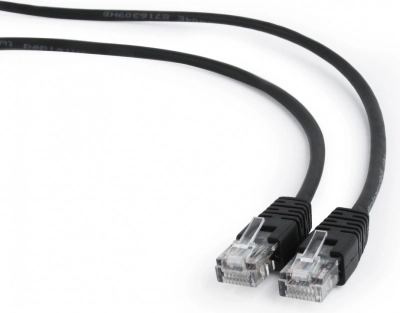 Patch kabel Cat 5e 0,5 m černý