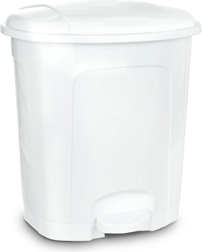 Odpadkový koš s pedálem 30 l bílý