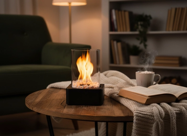 Živý plamen pro útulnou atmosféru