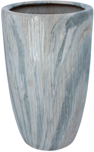 Keramický obal na květináč s mramorovým efektem 24 × 24 × 40 cm