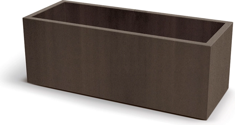 Květináč CUBLA CASE 98 cm v dekoru kortenové oceli