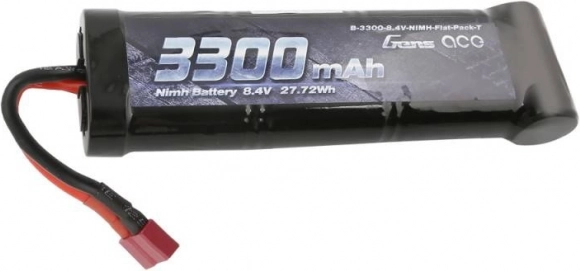 baterie Gens Ace 3300 mAh 8,4 V NiMH s konektorem T-Dean (Flat)