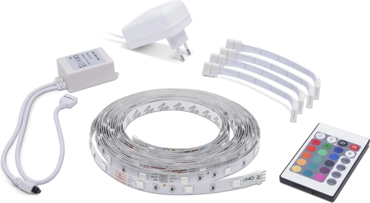 RGB LED pásek 5 m s dálkovým ovládáním