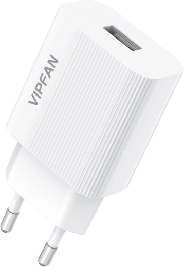 USB nabíječka Vipfan USB 2,4A bílá
