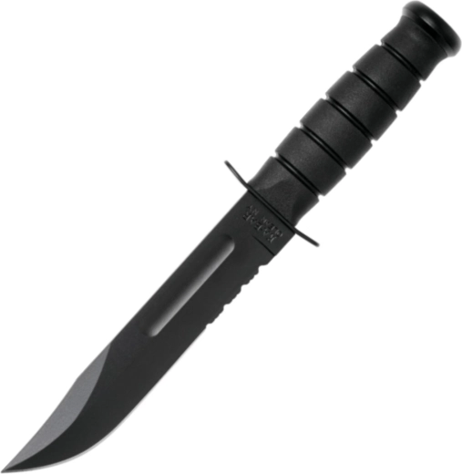 Kabar Full Size Black – taktický bojový nůž 18 cm s koženým pouzdrem