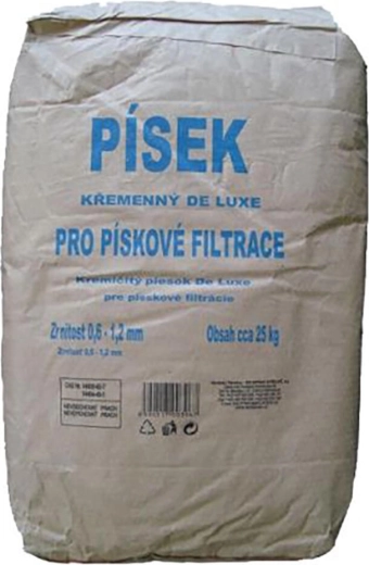 Křemičitý filtrační písek do bazénové filtrace 25 kg 0,6–1,2 mm VODNÁŘ