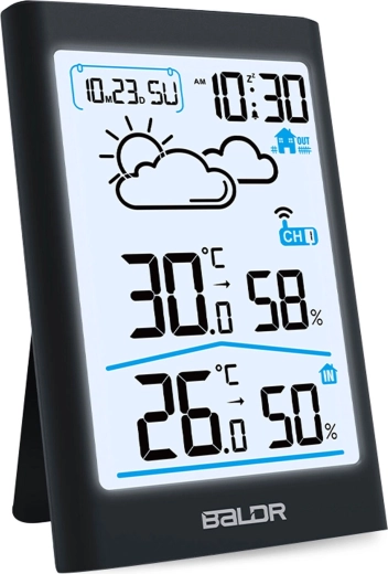 Přehledný podsvícený LCD displej