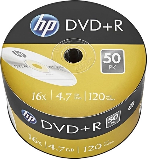 Hp dvd+r 16x 4,7 gb, balení 50 ks