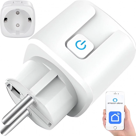 Chytrá Wi‑Fi zásuvka 16 A s časovačem a podporou Alexa/Google Assistant