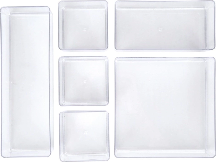 6 modulárních přihrádek pro dokonalý přehled