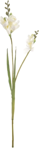 Umělá květina Frézie bílá 54 cm