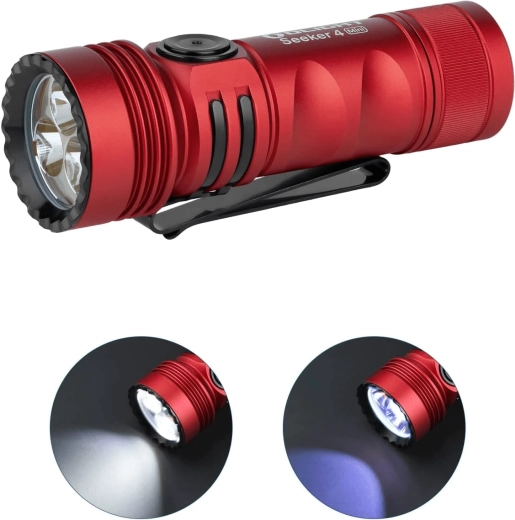 Dvoubarevné světlo: bílé + UV 365 nm