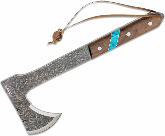 Sekera tomahawk Condor Blue River 529 g s ořechovou rukojetí a koženým pouzdrem