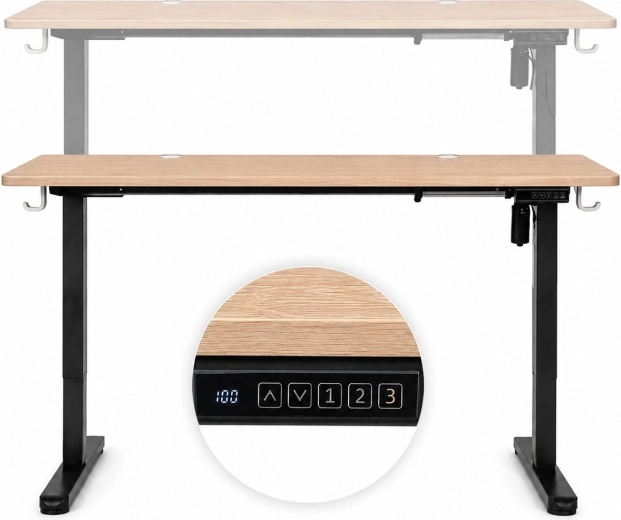 Plynulé elektrické nastavení výšky pro ergonomii