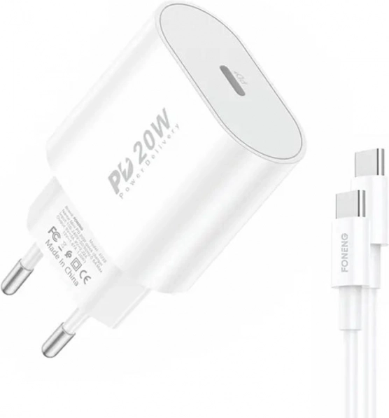Rychlonabíječka Foneng EU39 s USB-C kabelem