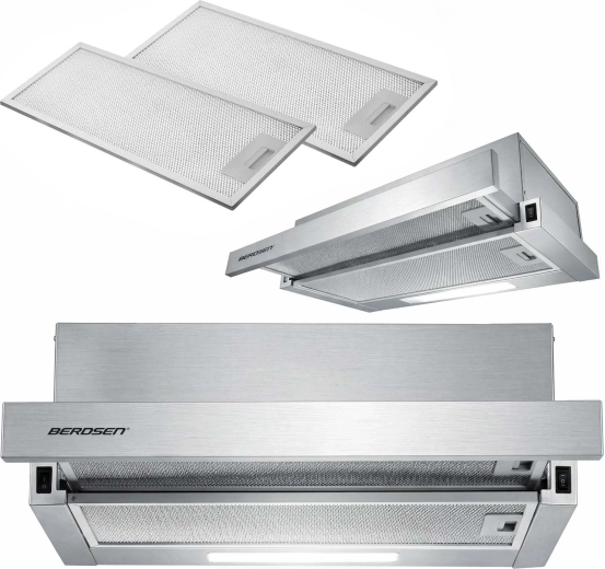 Teleskopický podskříňkový odsavač par Berdsen 50 cm inox