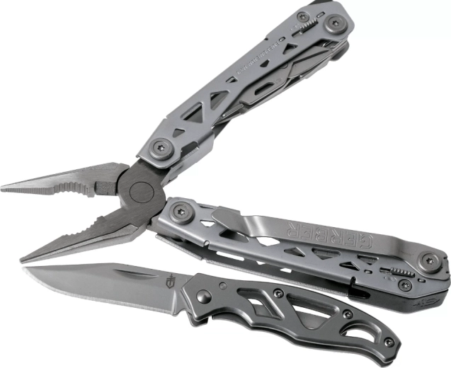 Gerber Suspension NXT a Paraframe Mini – sada multifunkčních kleští a kapesního nože (15 funkcí)