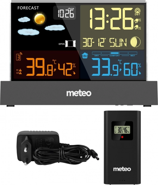 Meteostanice METEO SP110C s DCF, černá