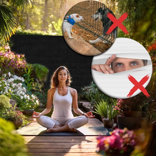 Až 80 % stínění pro soukromí a pohodlí