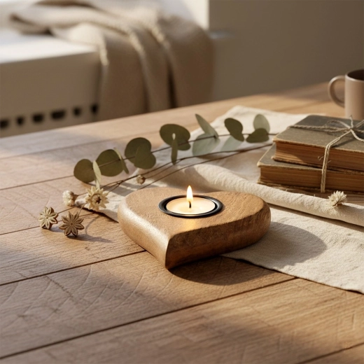 Romantický tvar srdce pro útulnou atmosféru