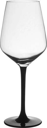 Sklenice na červené víno Rubin black 370 ml 6 ks