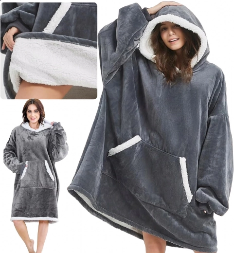 Hřejivá oversize mikina s kapucí