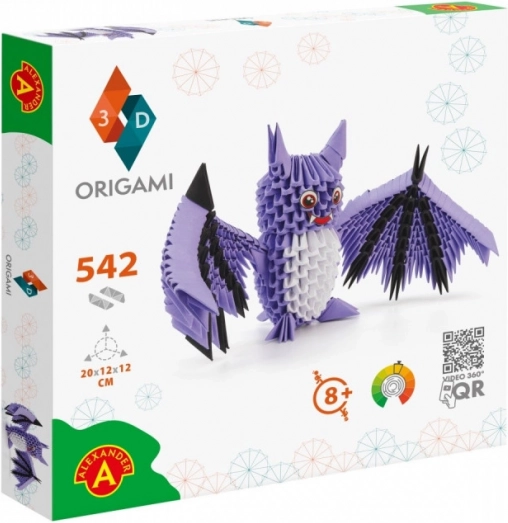 Origami 3D netopýr - kreativní sada